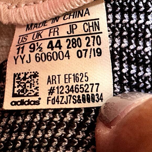 Adidas Ultraboost 19 Running Shoes Athletic Active Knitted Pink Black White 11 - Picture 6 of 7